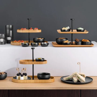 ASA Wood 2-Tier Rectangular Etagere