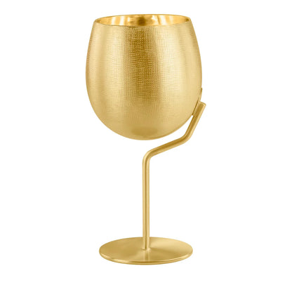Velvet 1 Light Gold Brass Wine Glass