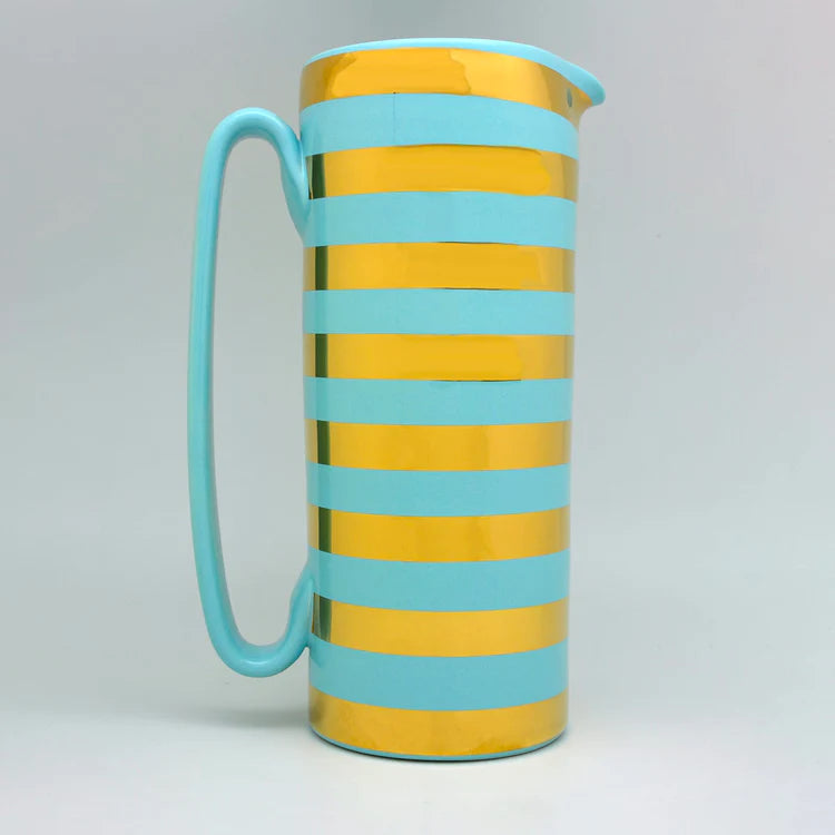 Serlio Gondoliere Gold & Blue Pitcher