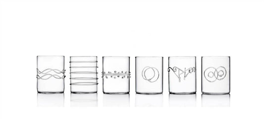 6pcs Shot Glass assorted