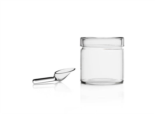 Piuma Sugarpot With Glass Spoon 10.1 Oz