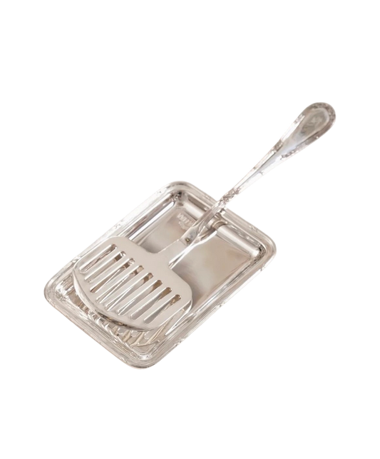 Silver Plated Spatula Holder