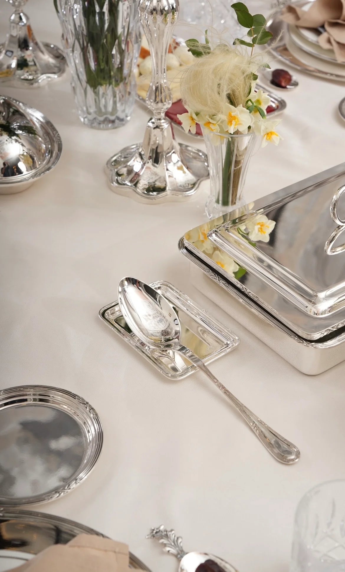 Silver Plated Spatula Holder