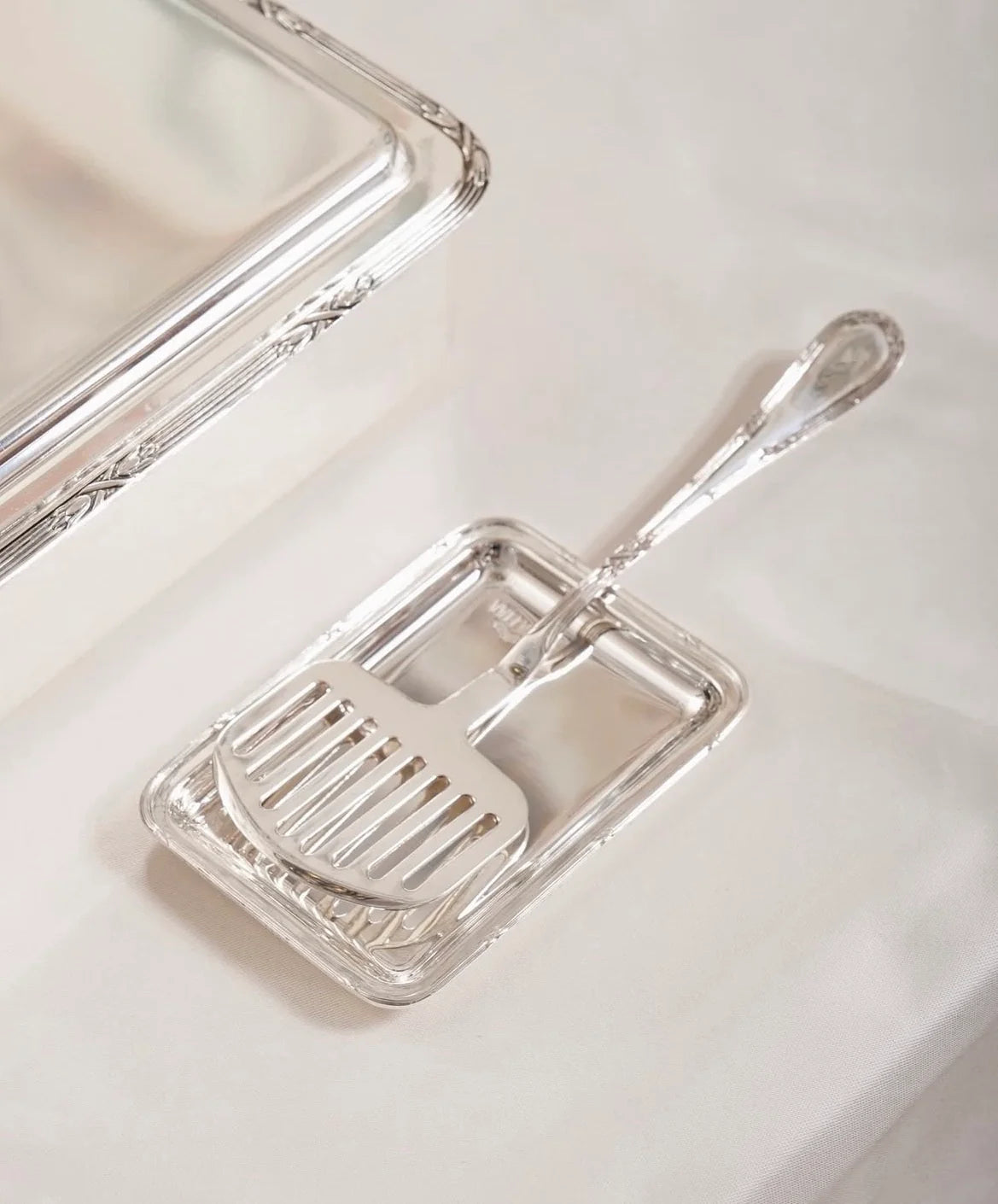 Silver Plated Spatula Holder