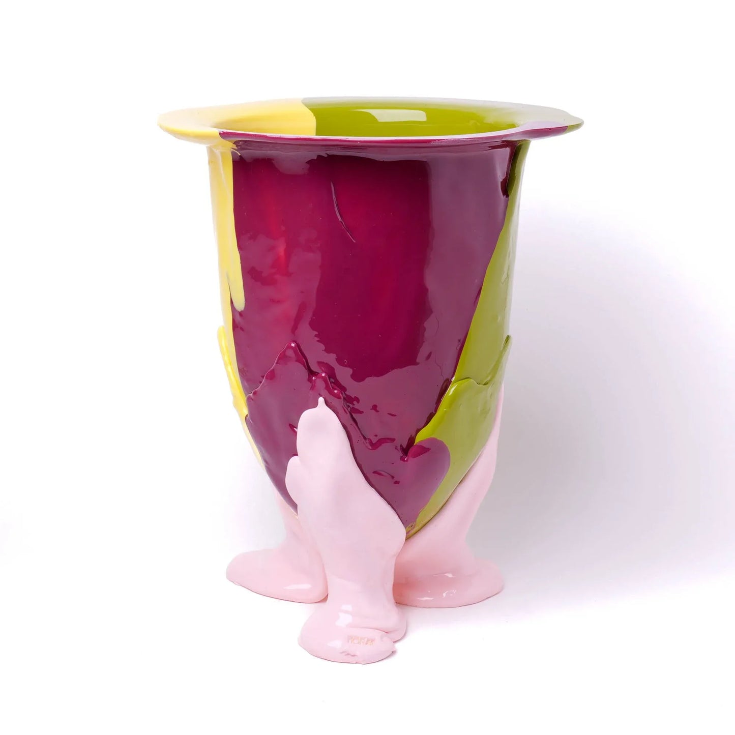 Amazonia Vase - Matt Dust Green, Cherry, Pastel Yellow, Pastel Pink