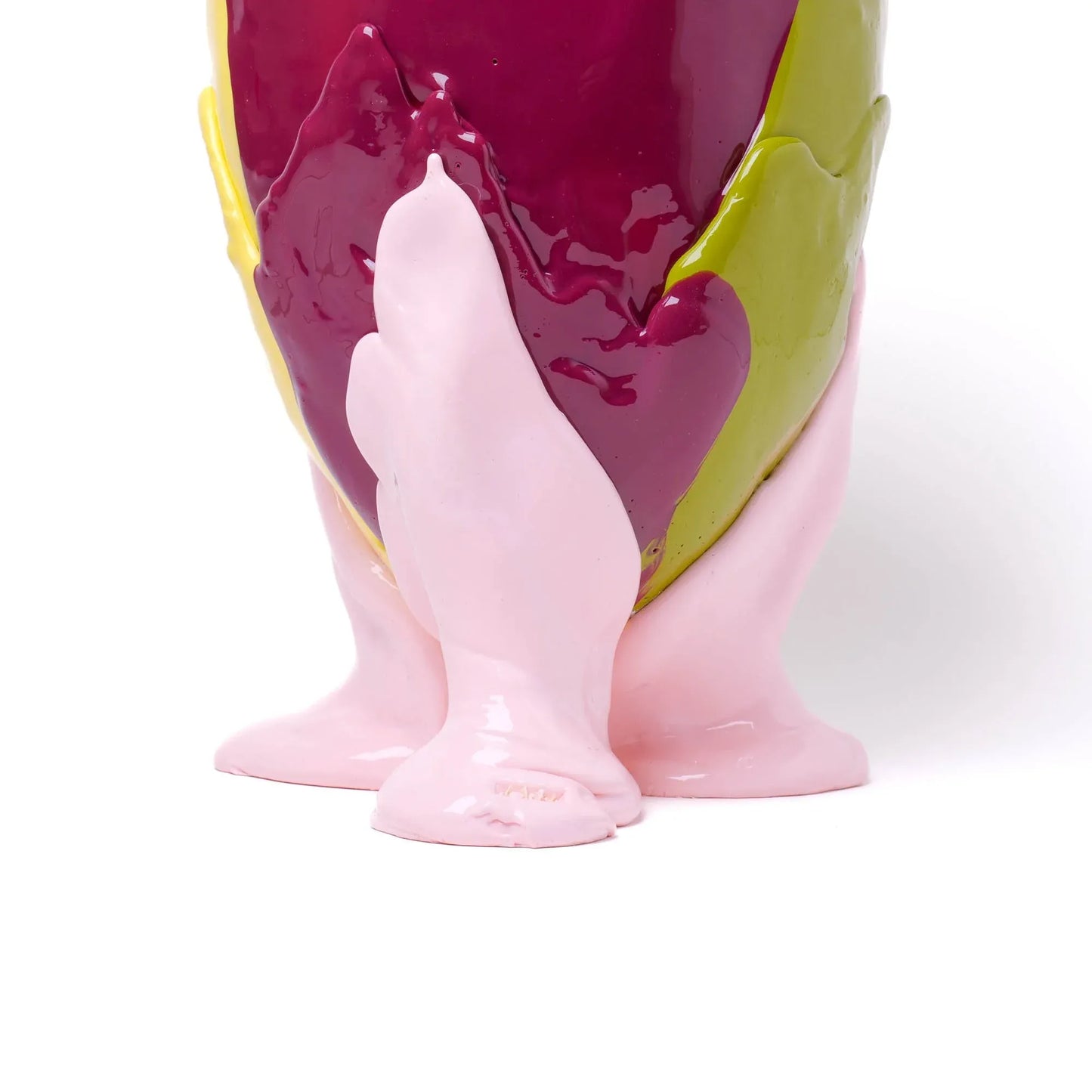 Amazonia Vase - Matt Dust Green, Cherry, Pastel Yellow, Pastel Pink