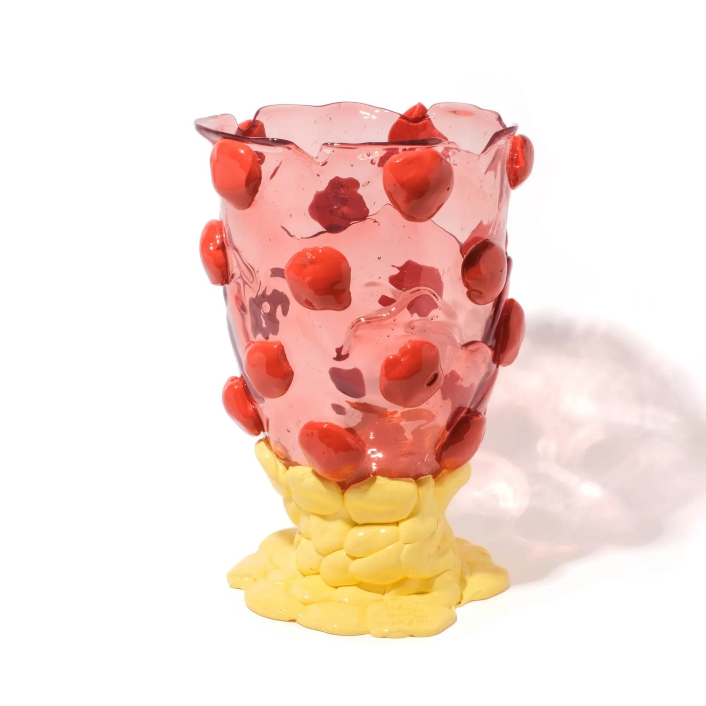 Nugget Vase Extra Colour - Light Fuchsia, Rusty Brown, Pastel Yellow