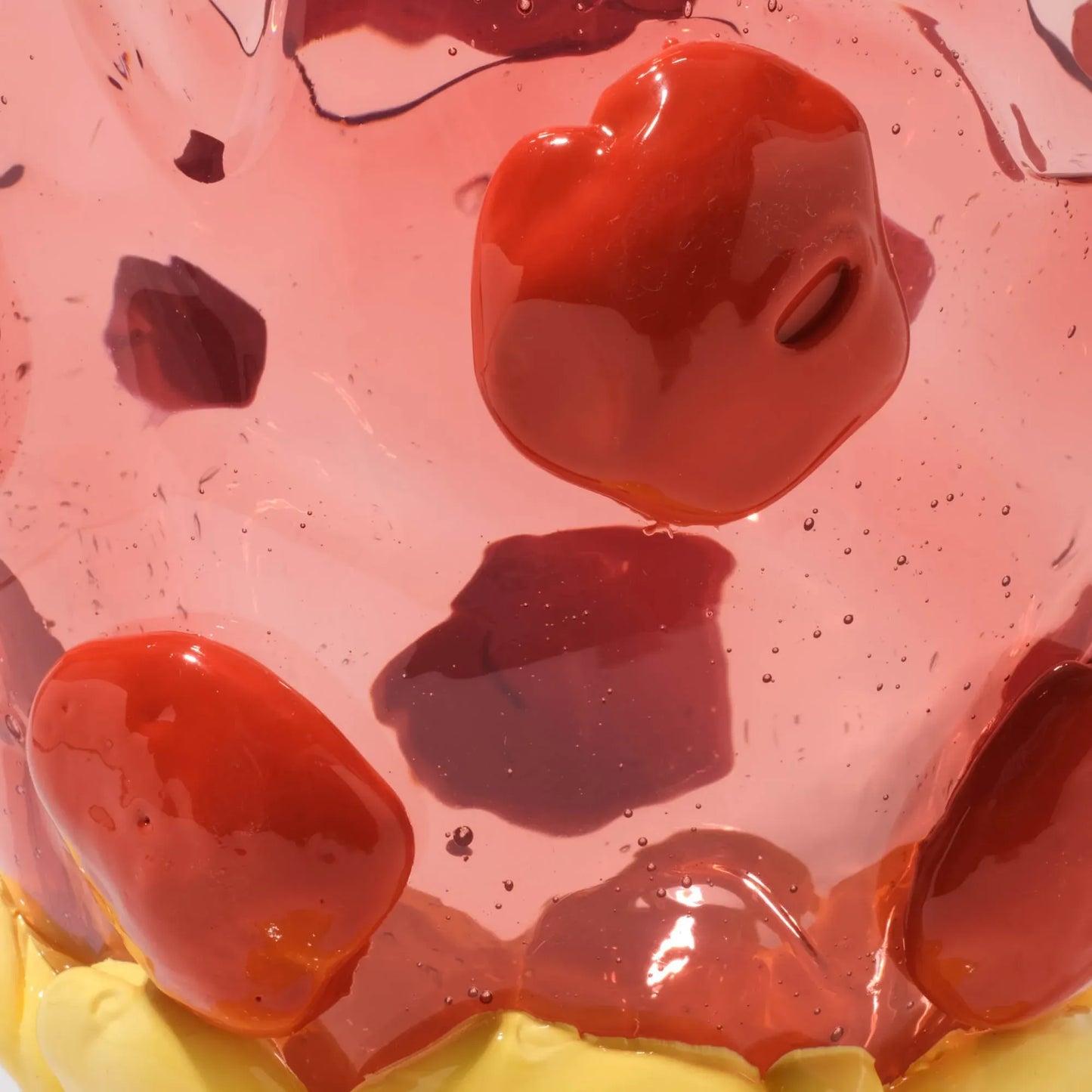 Nugget Vase Extra Colour - Light Fuchsia, Rusty Brown, Pastel Yellow