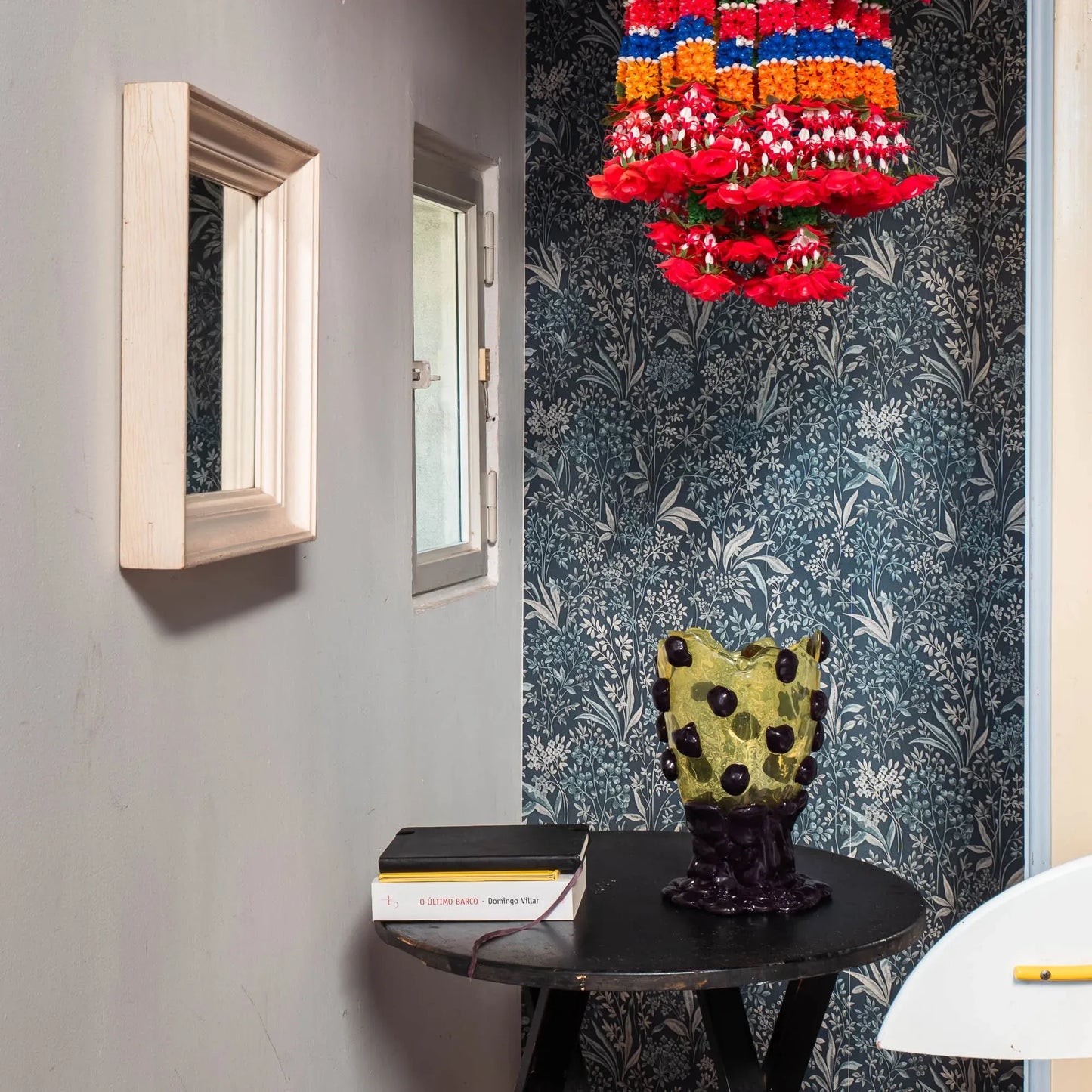 Nugget Vase - Clear Yellow, Aubergine