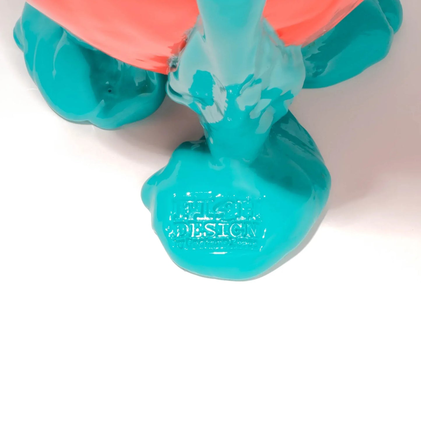 Amazonia Vase - Blue, Orange, Silver, Turquoise