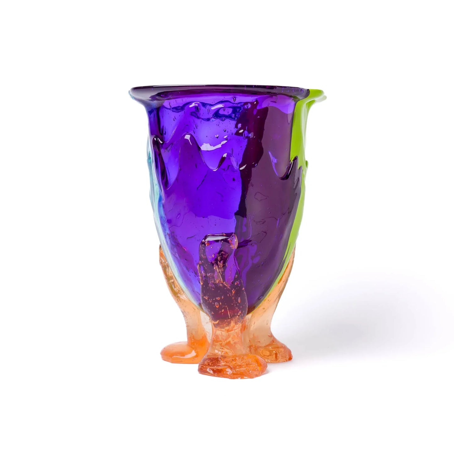 Amazonia Vase - Purple, Lime, Aqua, Light Ruby