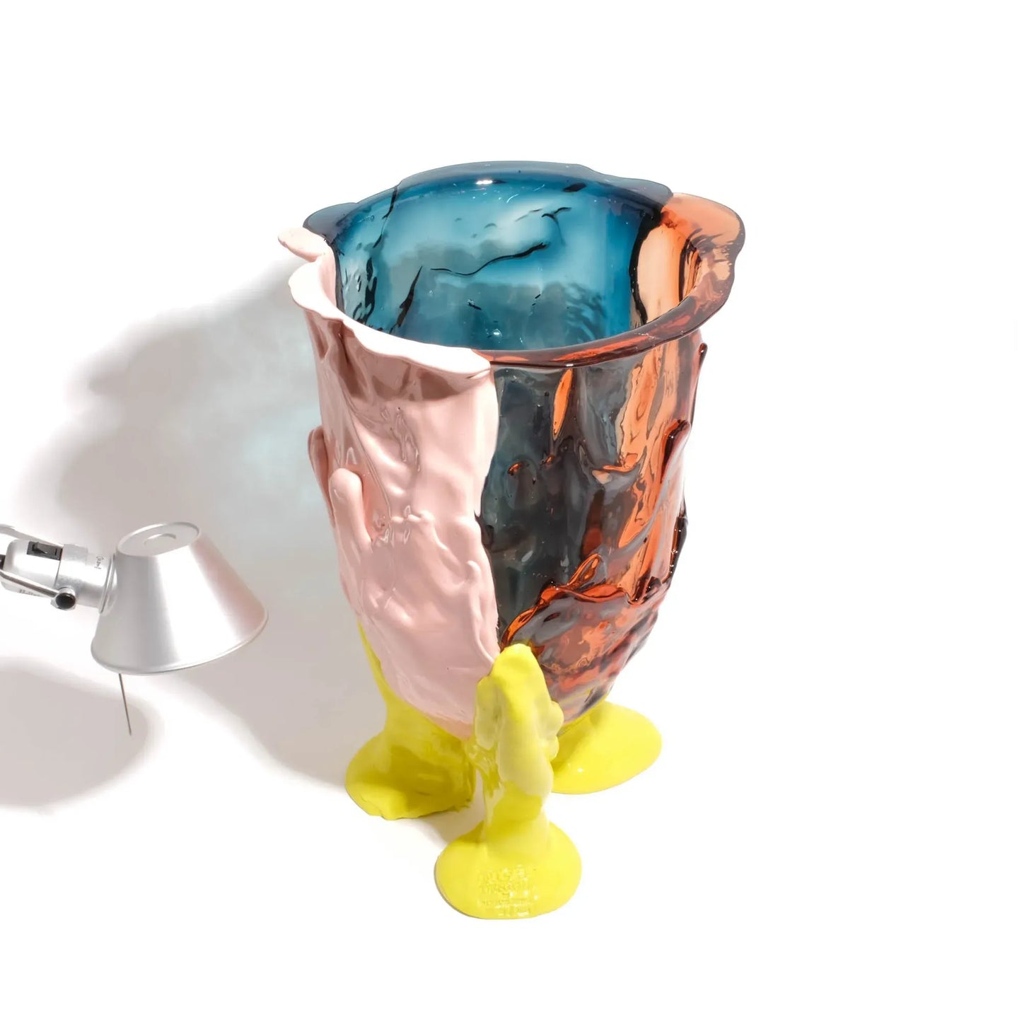 Amazonia Vase - Aqua, Light Ruby, Salmon, Fluo Yellow