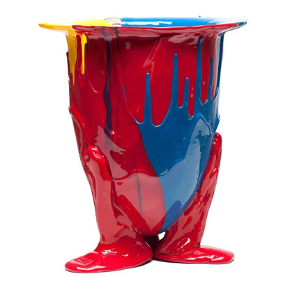 Amazonia Vase - Red, Cobalt Blue, Yellow