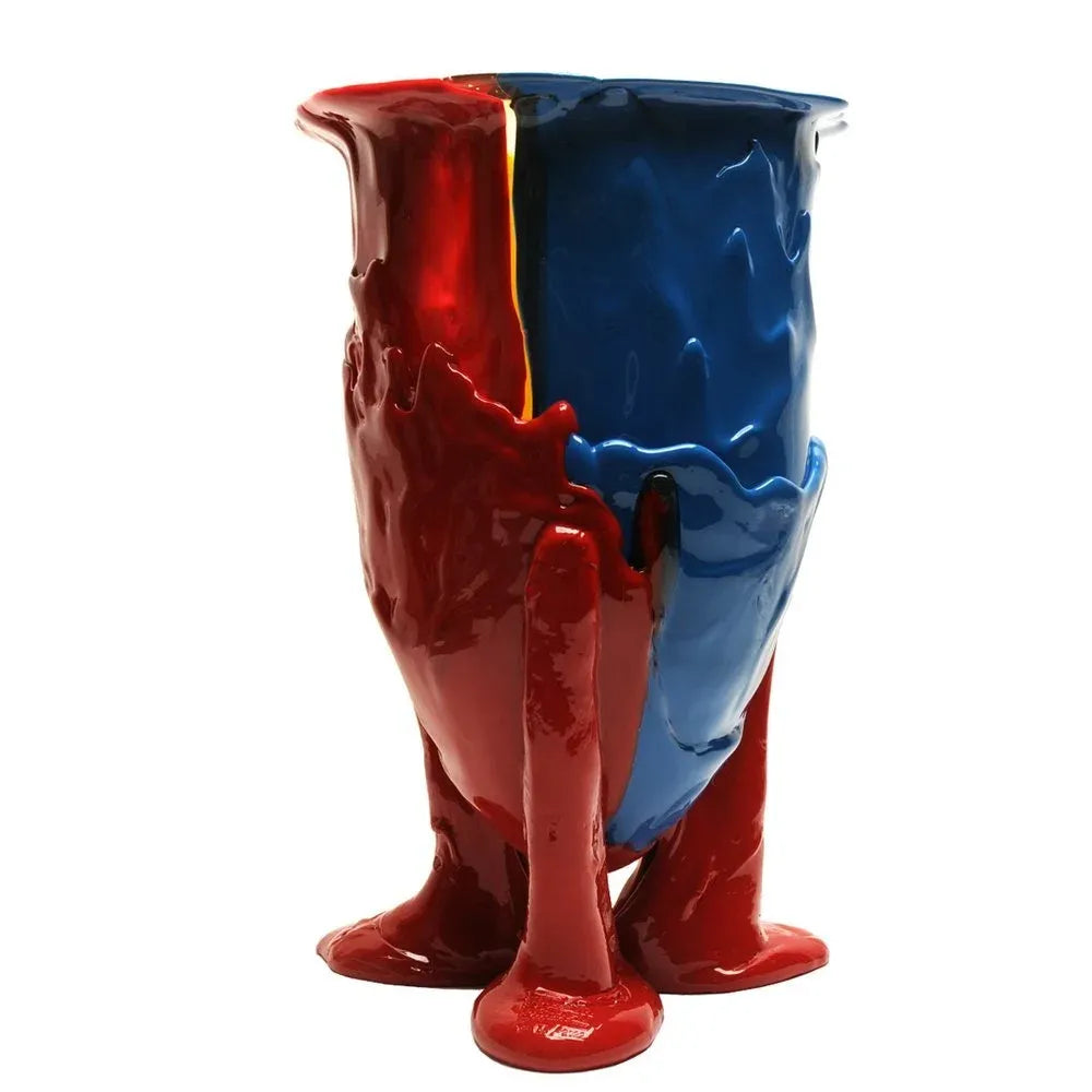 Amazonia Vase - Red, Cobalt Blue, Yellow