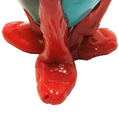 Amazonia Vase - Green, Turquoise, Coral Red