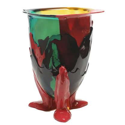 Amazonia Vase - Green, Turquoise, Coral Red