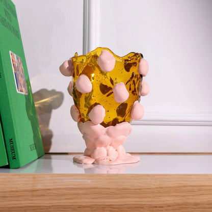 Nugget Vase - Amber, Salmon