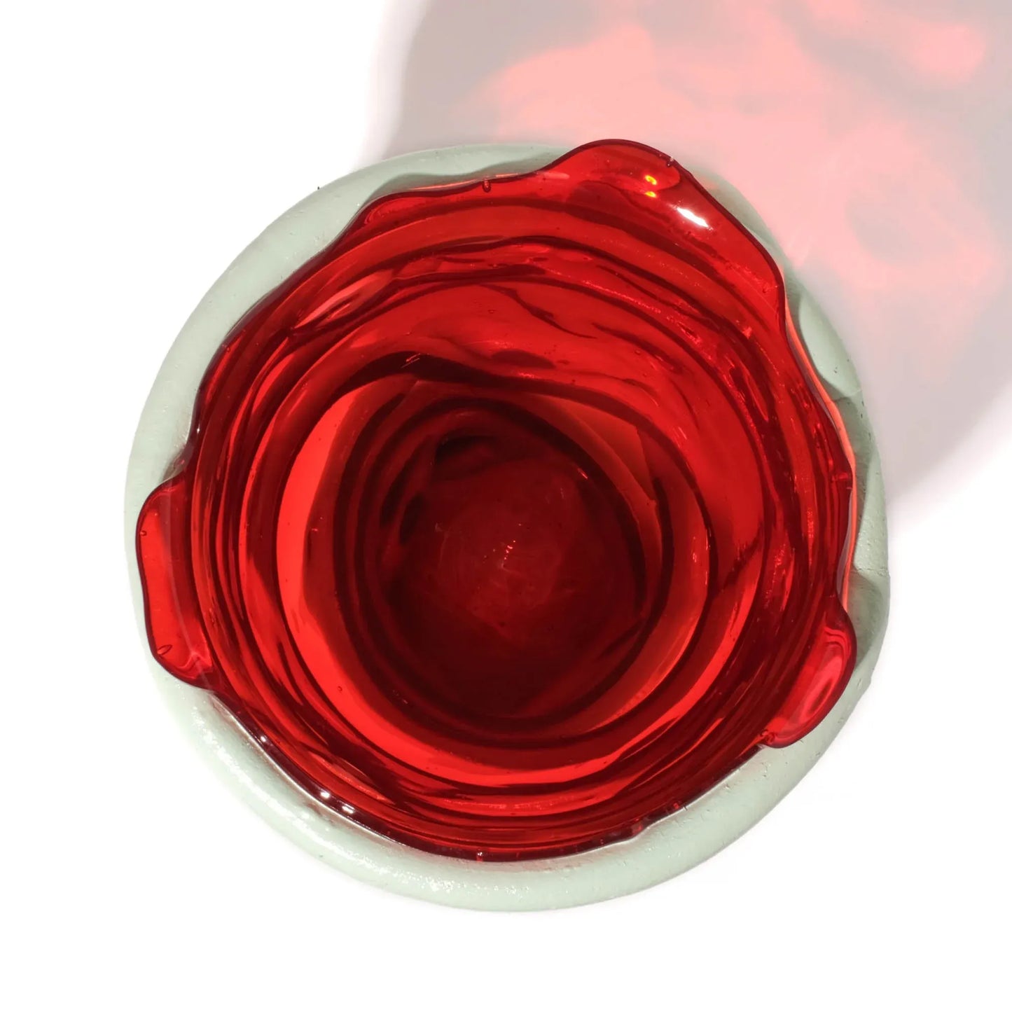 Pompitu I Vase - Red, Aqua