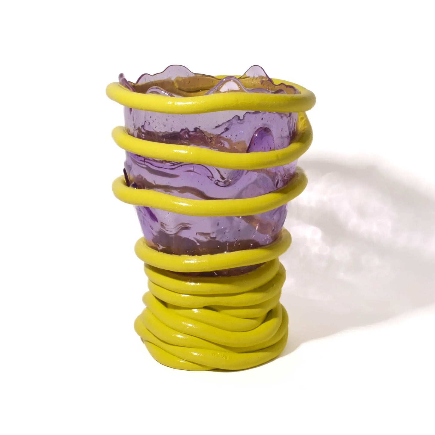 Pompitu I Vase - Lilac, Fluo Yellow