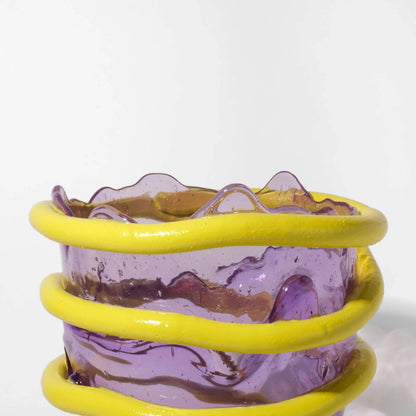 Pompitu I Vase - Lilac, Fluo Yellow