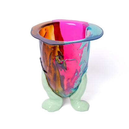 Amazonia Vase - Clear Aqua, Brown, Fluo Fuchsia, Mint