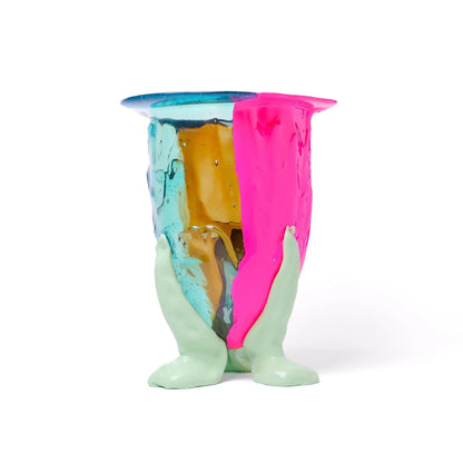 Amazonia Vase - Clear Aqua, Brown, Fluo Fuchsia, Mint