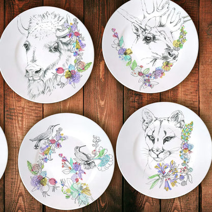 An Ode To The Woods Bison Dinner Plate