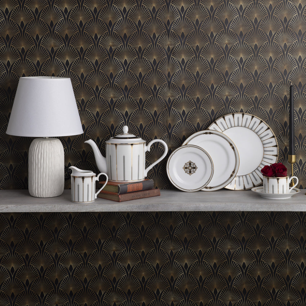 Noritake Empire Gold Dinnerware, Set of 67