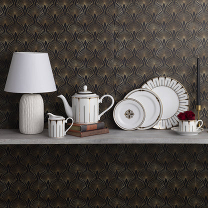 Noritake Empire Gold Dinnerware, Set of 67