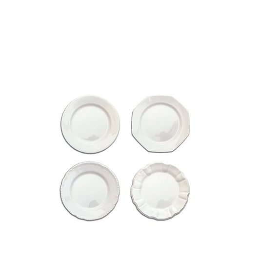 L&G White Dessert Plates (X4)