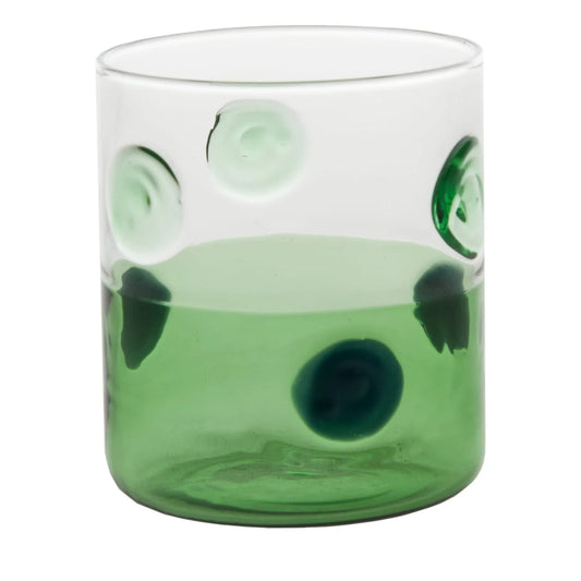 Mezzo & Mezzo Bolle Green Glass