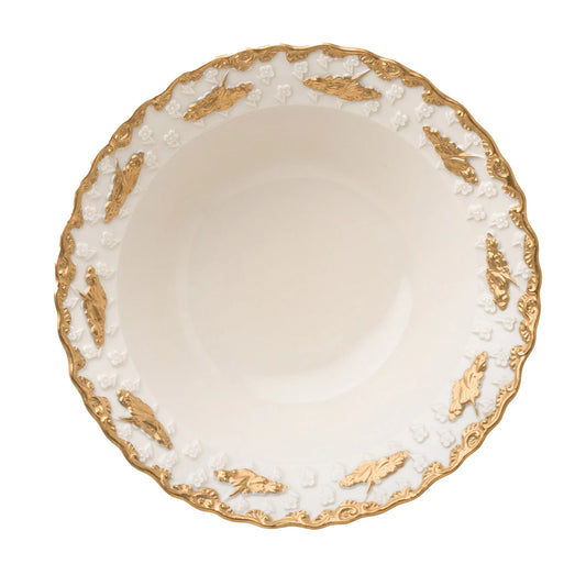 Lucia Set of 2 White & Gold Bowls