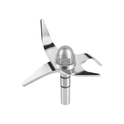 Metallic kitchen tool on a white background