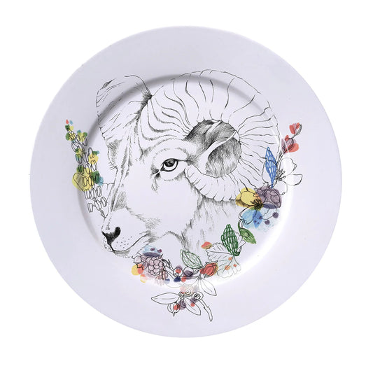 An Ode To The Woods Big Horn Sheep Dinner Plate