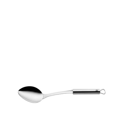 kitchen utensil set-Spoon with a handle on a white background