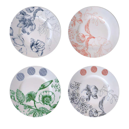 Marie Antoinette Set of 4 Bread Plates