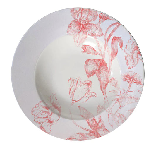 Marie Antoinette Red Set of 2 Chop Plates
