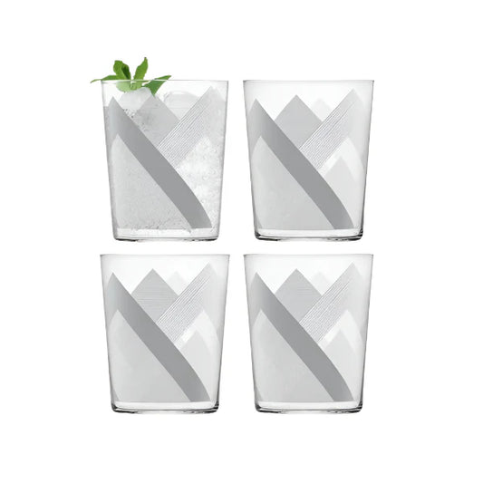 Peaks Tumbler Set of 4 - Graphite