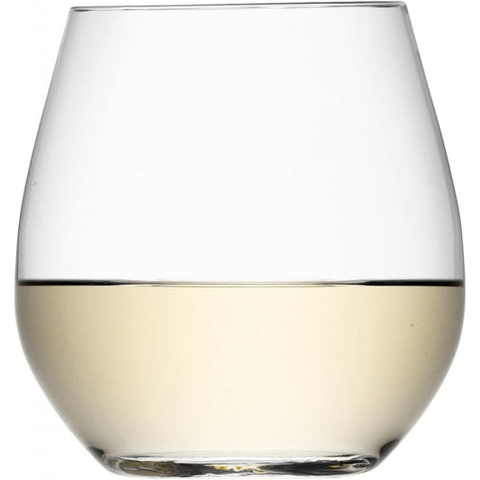 G887-13-991 White Wine  Glass 370ml Clear  x 2