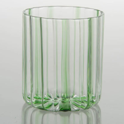 Green Stripes Glass