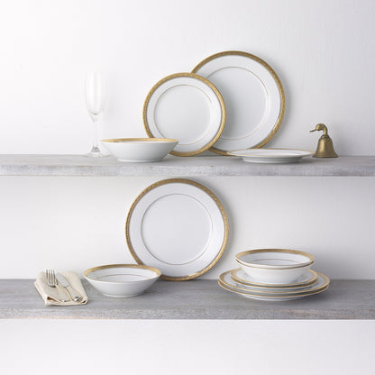 Noritake Crestwood Gold Dinnerware, Set of 67