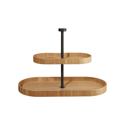 ASA Wood 2-Tier Oval Etagere