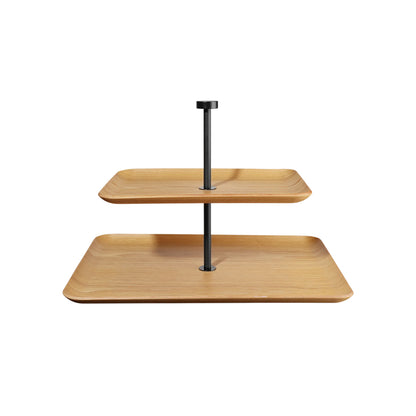 ASA Wood 2-Tier Rectangular Etagere