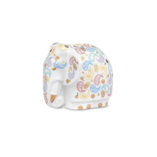 Noritake Tusker Elephant Tea Canister, Paisley