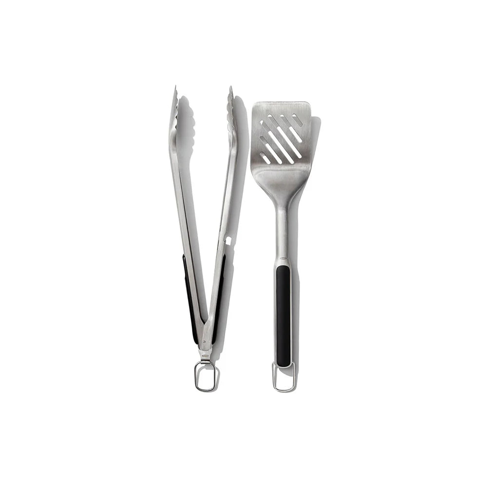 Grilling Turner and Tongs, Set of 2