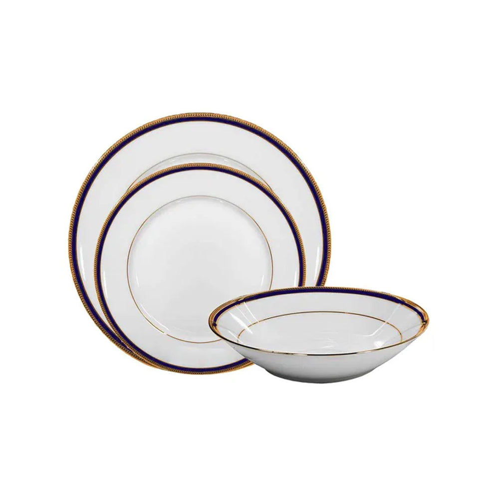 Noritake Toorak Blue Dinnerware, Set of 67