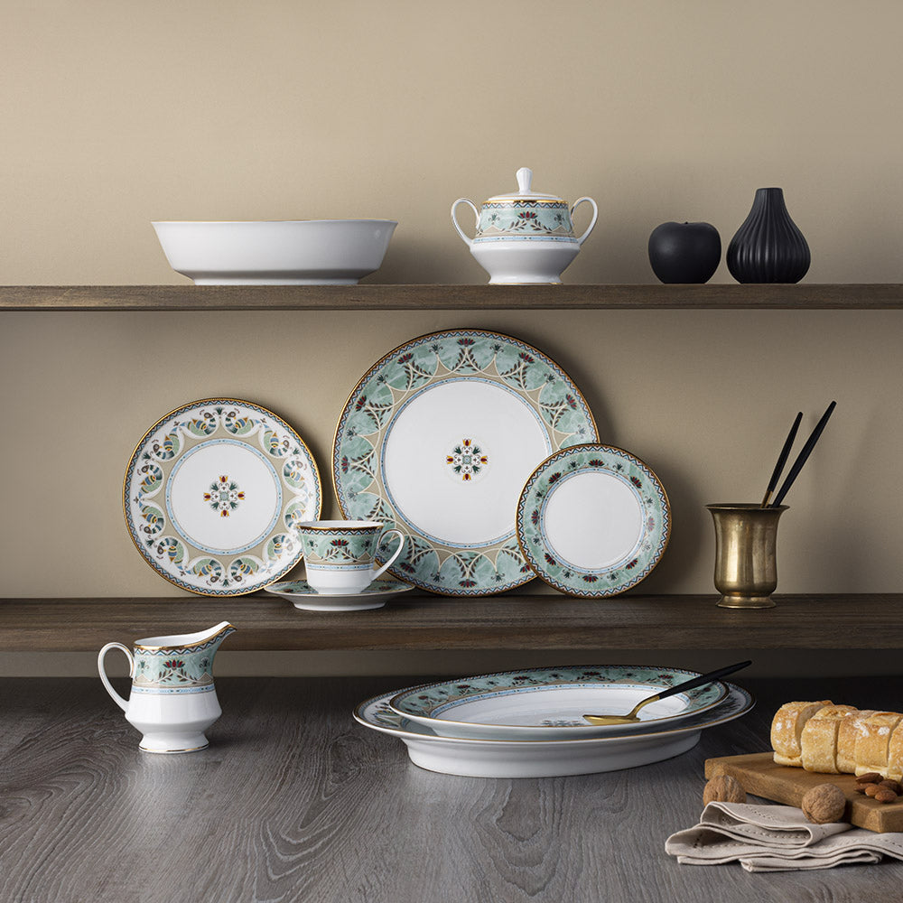 Noritake Serene Garden Tea Service, Set of 29