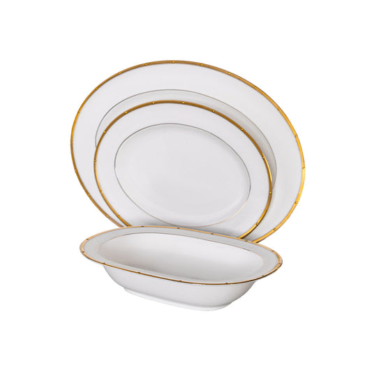 Noritake Rochelle Gold Dinnerware, Set of 67