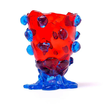 Nugget Vase - Red, Light Blue