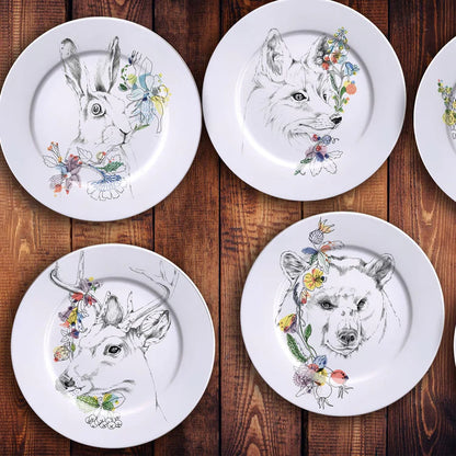 An Ode To The Woods White Tailed Deer Dinner Plate